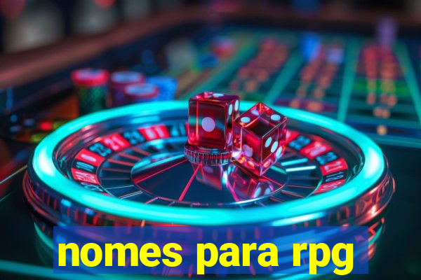 nomes para rpg